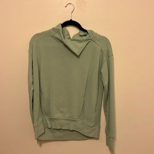 Mint green All In Motion side zipper pull over